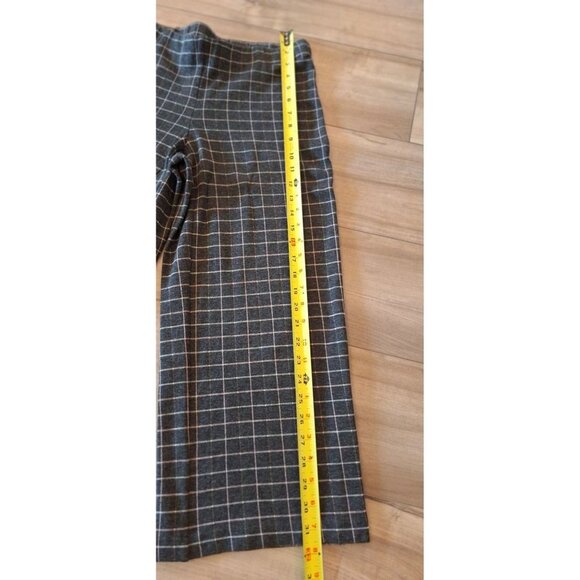 J. Jill Black Check Pleated Full Leg Cropped Ponte Pant Size XS - Picture 11 of 13